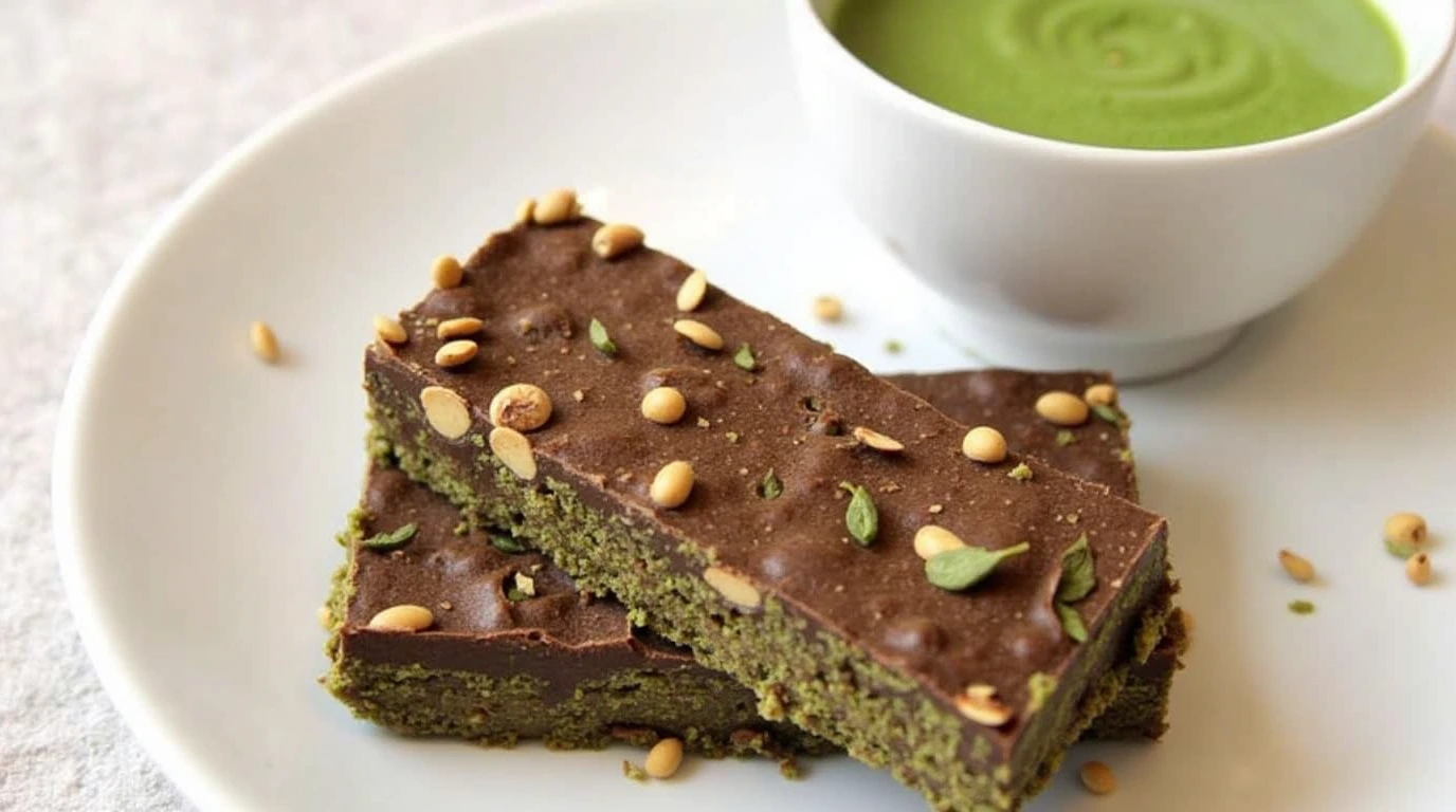 Vegan Chocolate Matcha Energy Bars 1 Vegan Chocolate Matcha Energy Bars