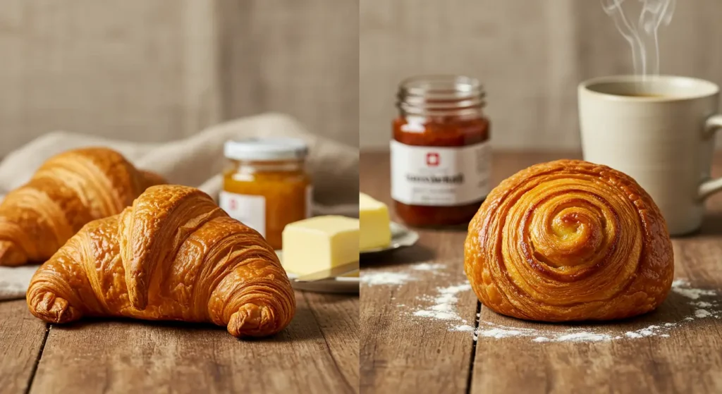 croissant and a gipfeli