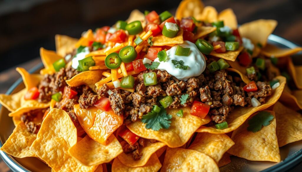 Game Day Appetizers Loaded Nachos