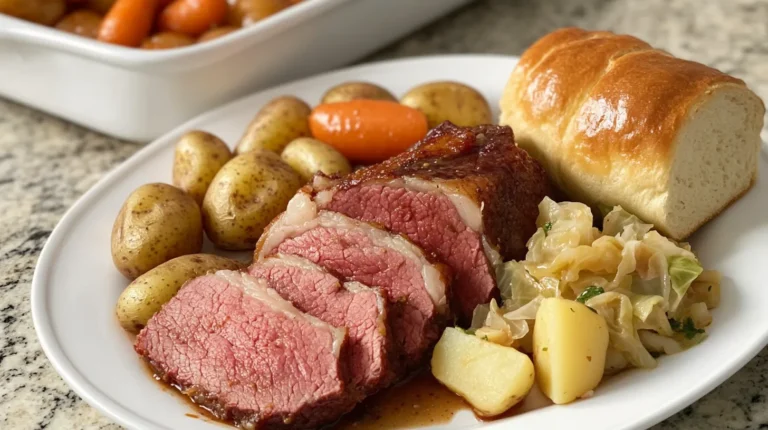Homme 8 Oven-Baked Corned Beef with Cabbage