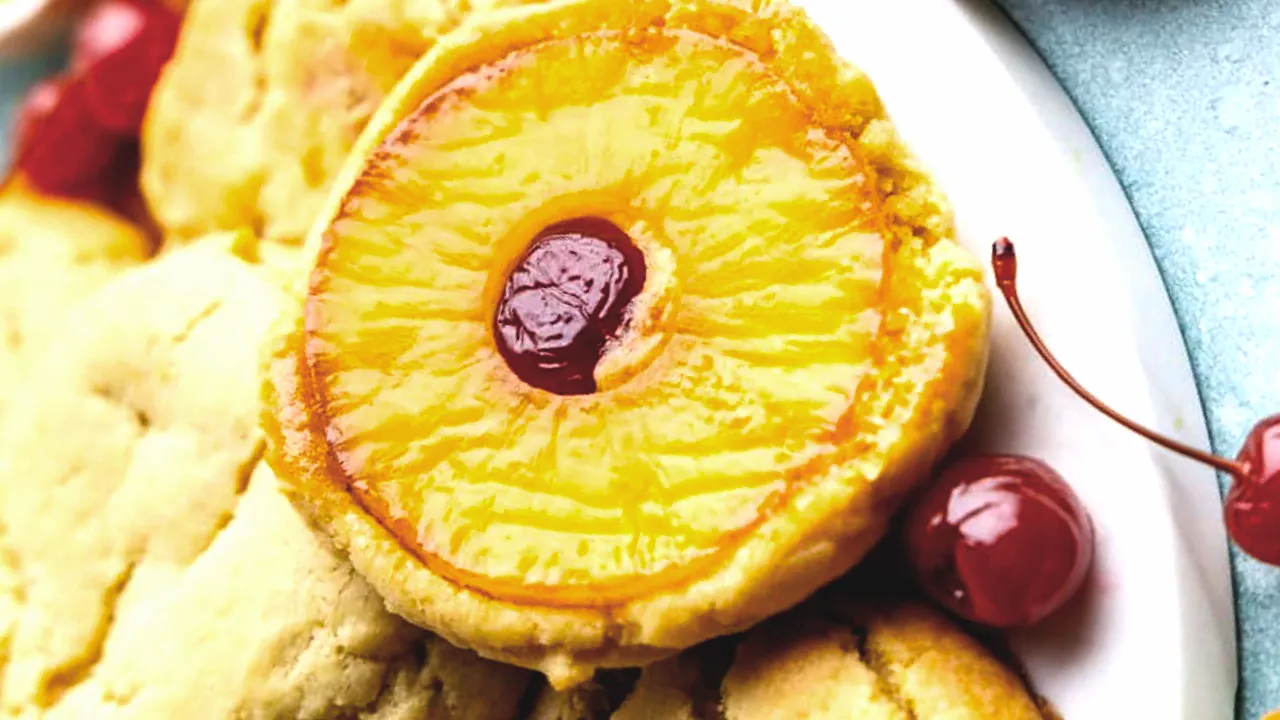 Pineapple Upside Down Cookies